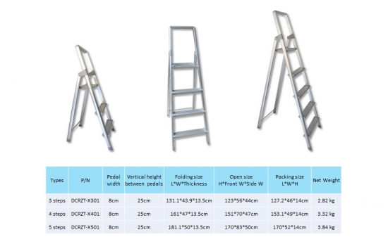 4 Steps Aluminum Alloy Ladder A Type for Sale