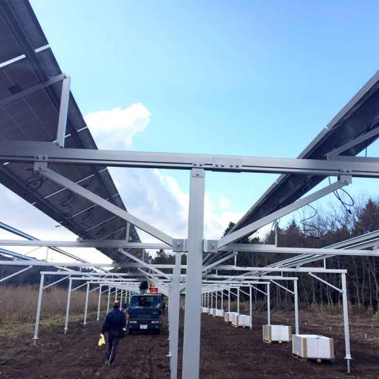 agricultura granja solar sistemas de montaje granja de energía solar
