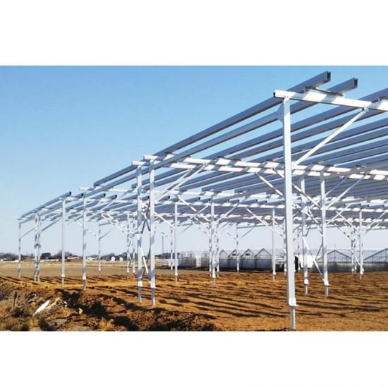 Venta al por mayor, agricultura fotovoltaica, estructura de montaje, juego de tierra, tornillo sinfín, soporte de material de aluminio, estructura pv
